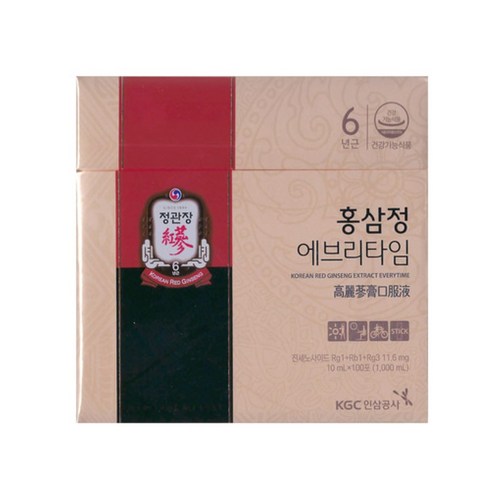 부천원데이클래스 - [정관장 최신정품] 홍삼정에브리타임100포_1일1포, 1L, 1개