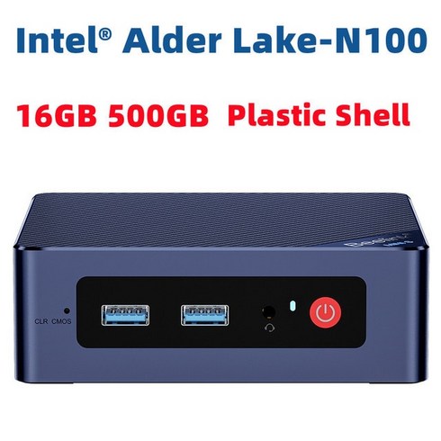 Beelink-SER6 Pro AMD Ryzen 7 5800H 미니 PC 윈도우즈 11 WiFi6 BT 16GB 500GB SSD 게이머 컴퓨터 라이젠, [02] AU, [04] Alder Lake-N100