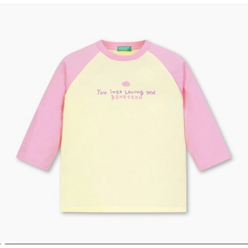 베네통키즈 [베네통키즈]7부라글란티셔츠 QATS07411PK