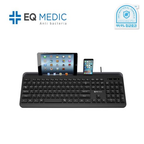EQ medic SANITIZE K1 - EQ medic SANITIZE K1 블랙 항균유선키보드, 단품, 단품