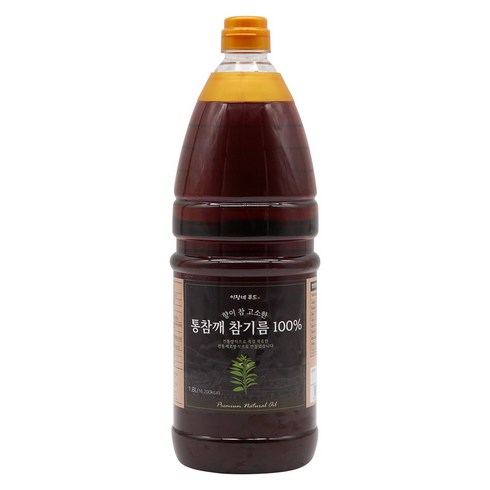 참깨분참기름 - 이장네_향이 참 고소한 통참깨 참기름 100%_1.8L_, 1개, 1.8L