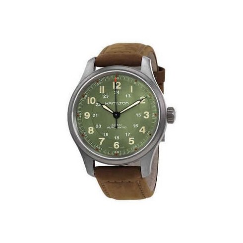 해밀턴 Hamilton Khaki Field 오토매틱 그린 다이얼 남성 시계 H70545560