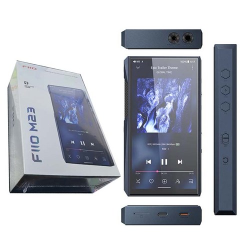 FIIO M23 무손실 음악 플레이어 MP3 USB DAC, M23 Blue