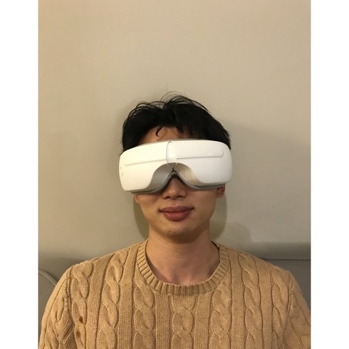 다휴사 무선 온열 눈마사지기 공기압 관자놀이 찜질, 흰색(White)