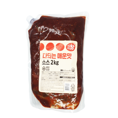 밥굽남 특왕 통다리 800g 4팩  매콤 만능소스 80g 4팩  - 식자재왕 다되는매운맛소스 2kg, 1개