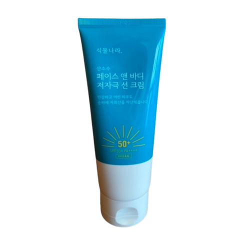 2023년 가성비 최고 식물나라선크림 - 식물나라 산소수페이스앤바디 저자극 선크림 SPF50+ PA++++, 1개