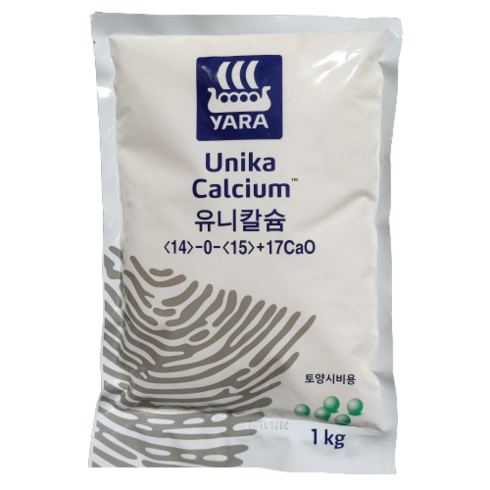 [한국농자재유통] 유니칼슘 1kg 텃밭용 소포장 야라 고효율 복합비료 수확량증대 상품성향상, 2. 유니칼슘 1kg, 1개