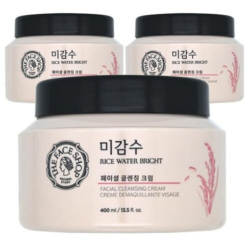 미감수클렌징크림 - 더페이스샵 미감수 브라이트 클렌징크림 400ml 3개