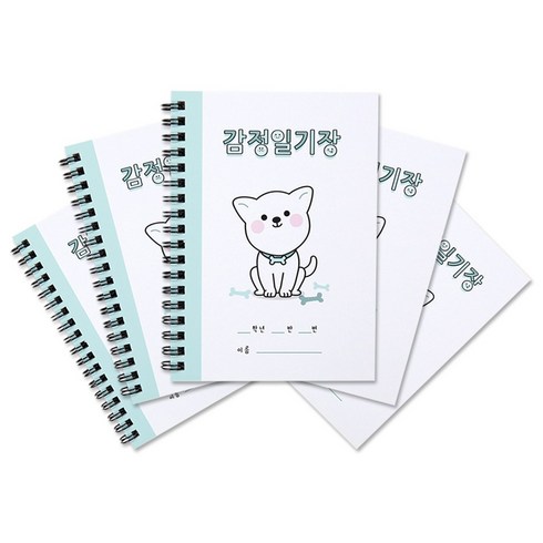 [슈퍼쌤] 감정 일기장 X 이네쌤 5개입, 백구x5개입