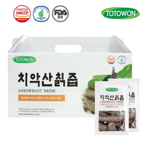 토토원 [토토원] 강원식품 치악산칡즙 1박스 (30포), 100ml