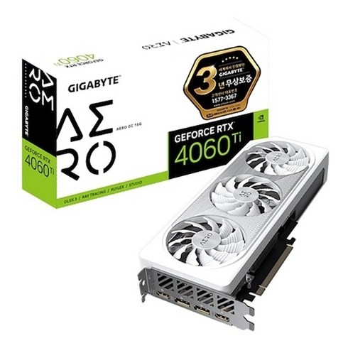 GIGABYTE RTX 4060 Ti AERO OC D6 16GB 제이씨현