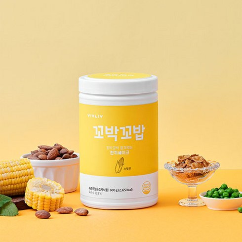 꼬박꼬밥 식사대용 스윗콘 맛 한끼 쉐이크, 600g, 1개