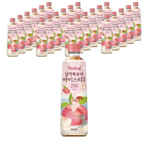 티로그 납작복숭아 아이스티 홍차 제로 500ml, 350ml, 120개