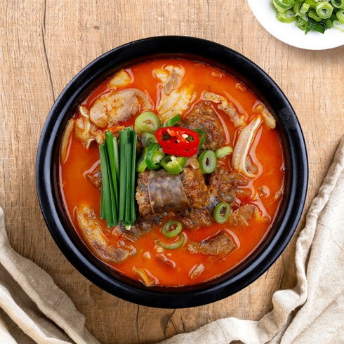 [신의주 찹쌀순대] 신의주 얼큰 순대국 600g x 4팩, 4개, 상세 설명 참조