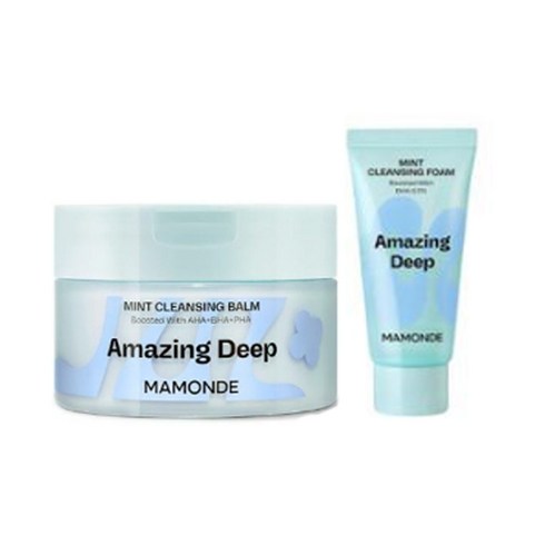 마몽드클렌징밤 - 마몽드 어메이징 딥 민트 클렌징밤 90ml+클렌징 폼 30ml, 1개