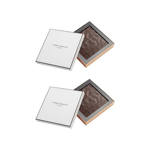 영국 헤롯백화점 피에르 마르콜리니 브뤼셀 다크초콜릿 25피스 100g 2팩 PIERRE MARCOLINI Dark Chocolate 25-Piece Saveurs du Monde, 2개