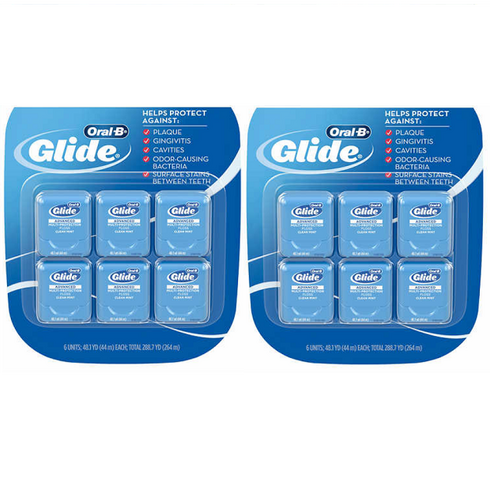 오랄-비 글라이드 어드밴스 치실 12팩 Oral-B Glide Advanced Multi-Protection Floss, 12개