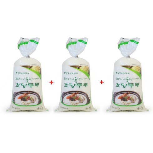 [강릉초당두부] 초당순두부 600g, 3개
