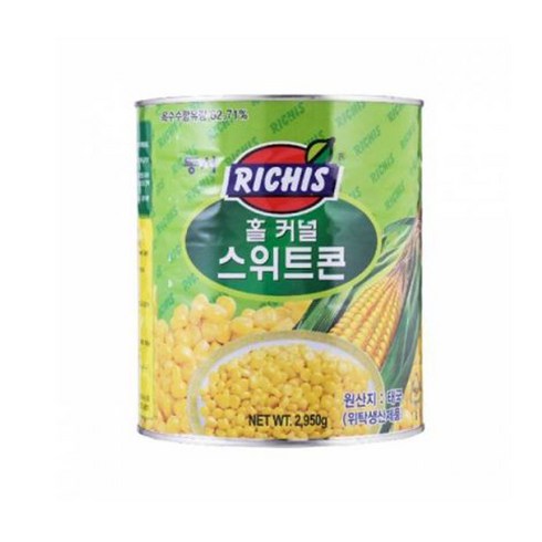 동서 리치스 홀 커넬 스위트 콘 통조림, 2.95kg, 6개