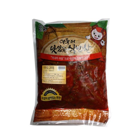 삭힌고추무침 - 해품 고추무침 4kg 양념고추 대용량 반찬단지, 1개