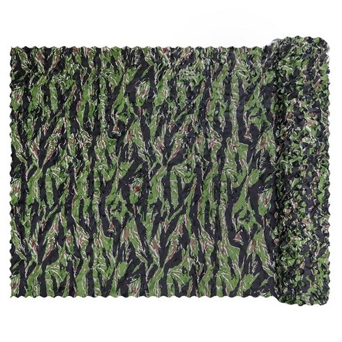 루프탑 텐트 차박 캠핑 자동차 캠핑카 하드탑 Tiger stripe single layer military camouflage net camo netting garden car, 2x5m