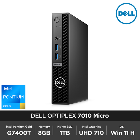 DELL 옵티플렉스 7010 Micro G7400T 8GB 1TB Win 11H 초소형 마이크로 데스크탑