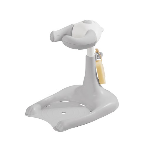 허그베어3 - 폴레드 허그베어 입식 아기비데 욕조 샤워 목욕핸들 기저귀갈이대 4color, 1개, 그레이