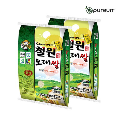 철원오대쌀 10kg10kg - [23년 햅쌀] 철원 오대쌀 20kg 상등급 1개, 10kg, 2개