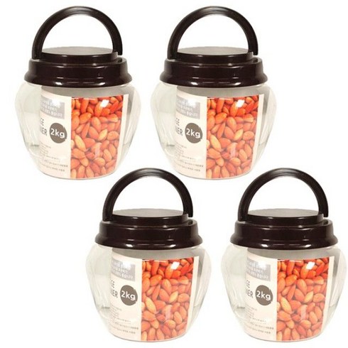 [스토어 아울] (묶음배송기획전) 장독대 저장용기 2kg 4매1세트SD-5645EA, 1개