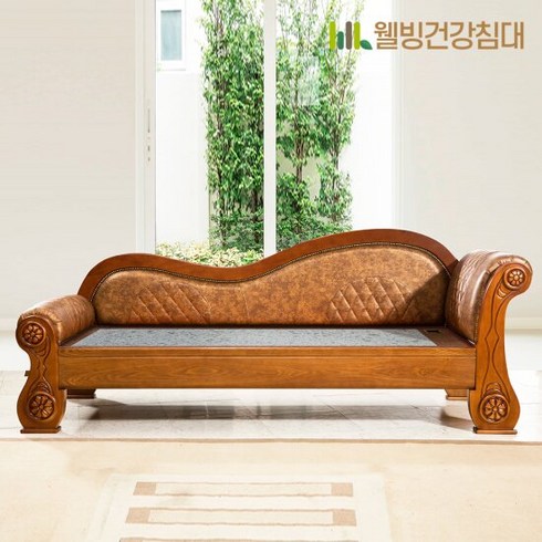 장수돌소파안젤레토이지클린패브릭데이베드돌소파sf3843 - [웰빙건강침대] 너울 소파 홍맥반석 돌소파 SF, 단품