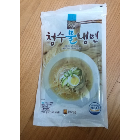 청수물냉면 - 청수 물냉면, 720g, 4개