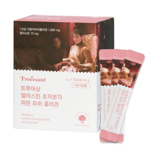 트루아상 엘라스틴 초 저분자 어린 피쉬 콜라겐 2g x 30포, 1개