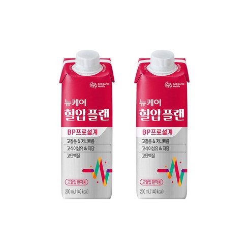 본품뉴케어 혈압플랜 120팩3팩 - 대상 뉴케어 혈압플랜, 60개, 200ml