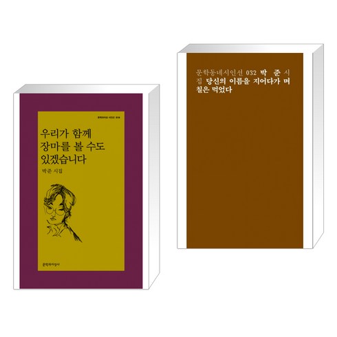 당신의 이름을 지어다가 며칠은 먹었다 + 우리가 함께 장마를 볼 수도 있겠습니다 전2권, 문학동네, 문학과지성사, 박준