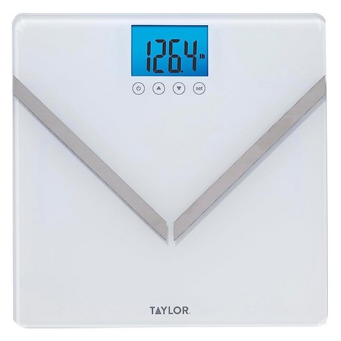 Taylor Body Digital Composition Scale BF BW MM Silver 플랫폼 실버, White