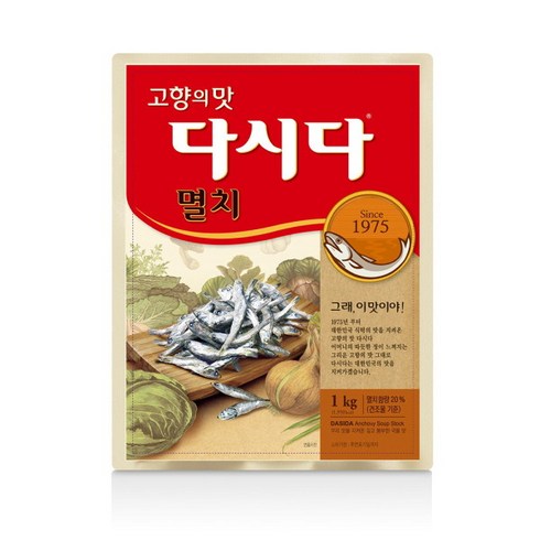 멸치다시다 - [씨제이제일제당] 멸치 다시다 1kg 고향의맛, 1개