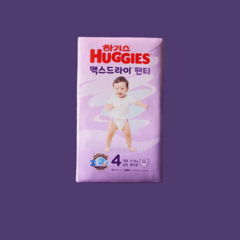 NEW 하기스 맥스드라이 팬티형 기저귀 / 통잠기저귀 통잠팬티 국내생산 최강흡수력, 6단계 여아용 38매 2팩총76매, 6단계