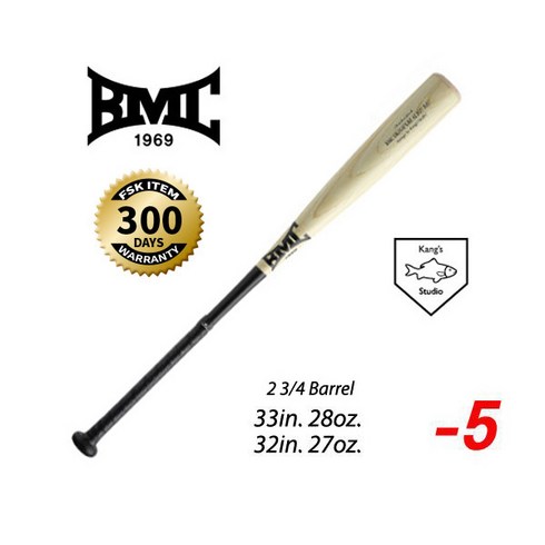 BMC 시그니처 알로이 야구배트 (-5) 2 34배럴 KBA공인배트 1887, 32인치/ 27온스