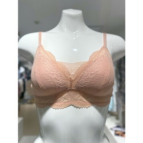 [AK분당점] [바바라]barbara 레이스 피치스킨 브라렛 노와이어 브래지어(ABR442