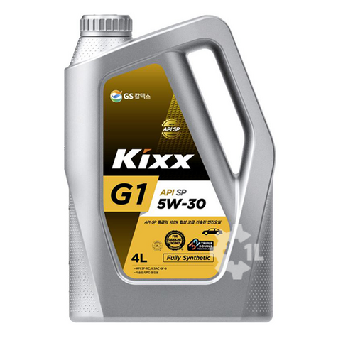 킥스 KIXX G1 5W-30 4L 가솔린엔진오일, kixx G1 5W30 SP 4L, 1개, 5w30