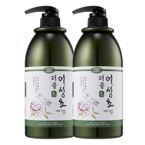 더블모 어성초 샴푸 플로럴향, 1000ml, 2개