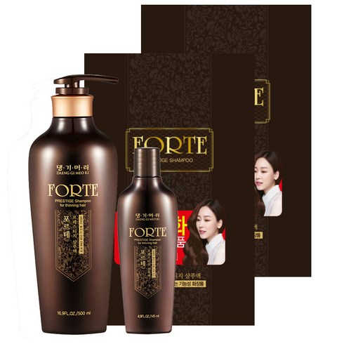 댕기머리샴푸 - 댕기머리 포르테프레스티지 한방탈모 샴푸 2개, 645ml, 2세트