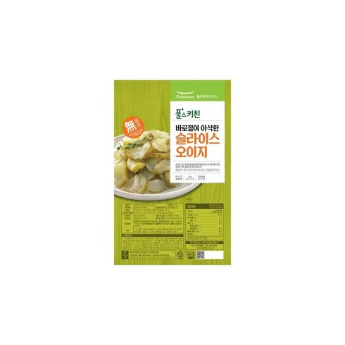 풀스키친 바로절여 아삭한 슬라이스 오이지 (2kg) 깔끔한 맛있는, 1개, 2kg