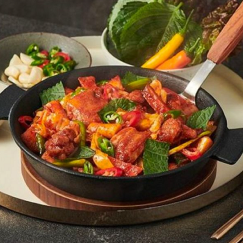 학곡리닭갈비택배 - [씽씽배송] 올품 의성마늘 닭갈비, 350g, 5개