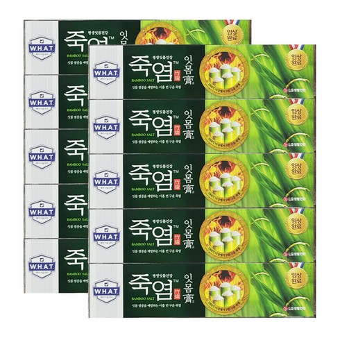 엘지생활건강 죽염치약 잇몸고, 120g, 10개