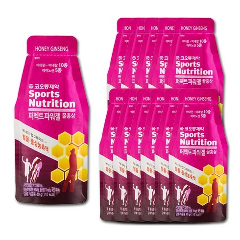 코오롱제약 퍼펙트 파워젤 꿀홍삼향, 12개, 40g