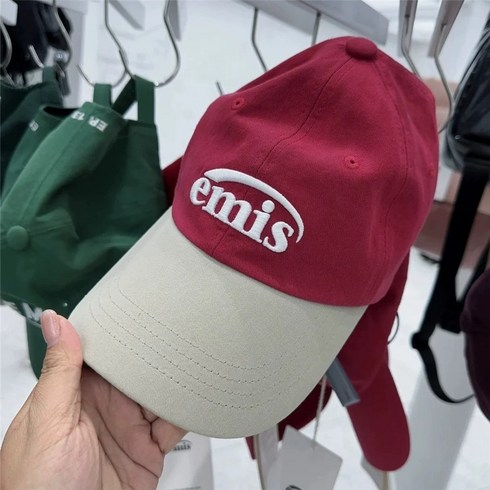 이미스 에미스 EMIS 스타일 투톤모자 코튼 볼캡