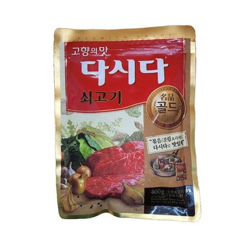 쇠고기다시다골드 - 명품 다시다 골드 쇠고기, 2개, 400g