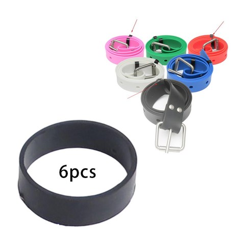 다이빙 고무 벨트6Ps Ruer Fixed Rings for Su Diving Weing Dive Weight elt Underwter Tnk kplte Strp Ou, 한개옵션0