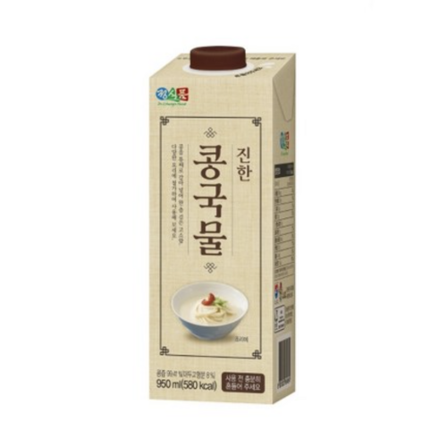 진한 콩국물 오리지널5팩야채육수2팩 - 간단요리사 진한 콩국물, 950ml, 15개